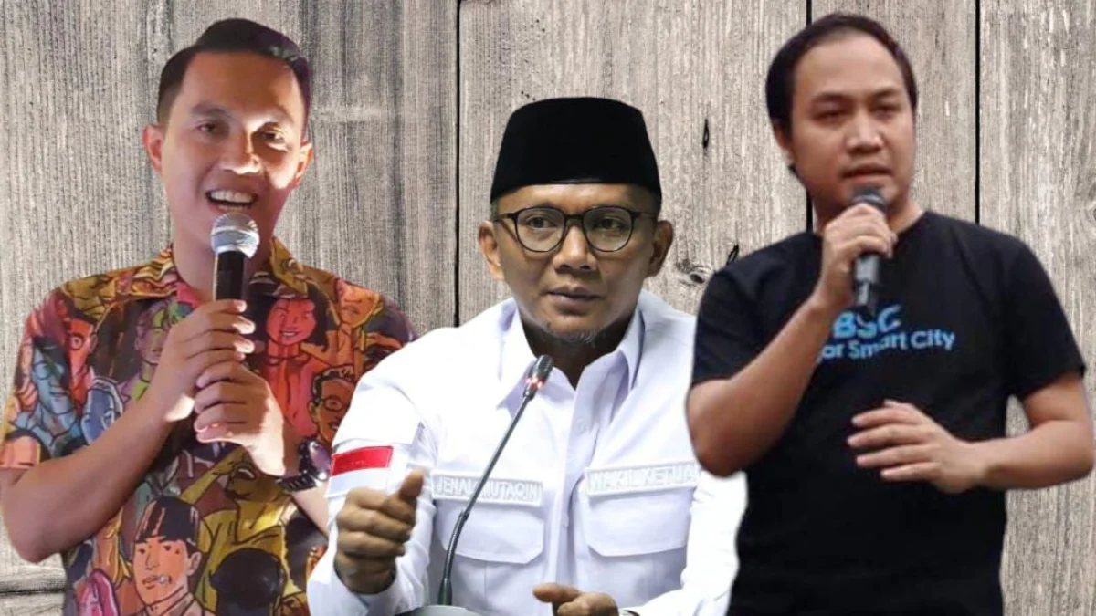 Aji Jaya Bintara, Jenal Mutaqin dan Sendi Fardiansyah jadi tiga figur Bacawalkot Bogor yang disebut-sebut menanti restu Prabowo Subianto. (Foto: Yudha Prananda / Jabar Ekspres)