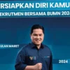 Rekrutmen Bersama BUMN 2024./ Instagram @fhci.bumn