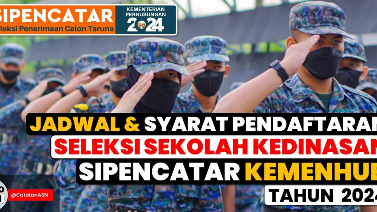 Pendaftaran Sipencatar Kemenhub 2024 Resmi Dibuka, Cek Jadwal dan Persyaratan