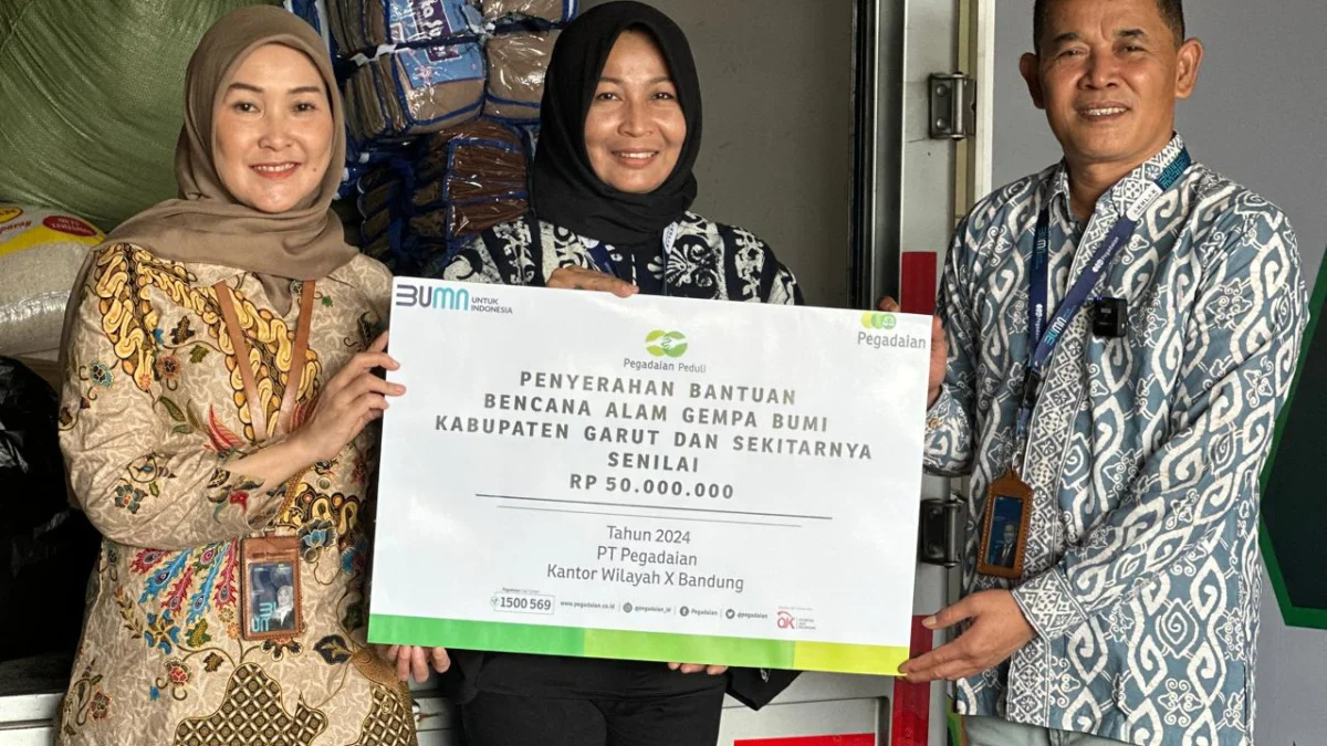 Pegadaian Salurkan Bantuan bagi Korban Gempa Bumi di Kabupaten Garut 