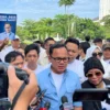 Dok. Mantan Wali Kota Bogor, Bima Arya saat mendekalarsikan dirinya untuk nyagub di Jabar. Sabtu, (4/5). Foto. Sandi Nugraha.
