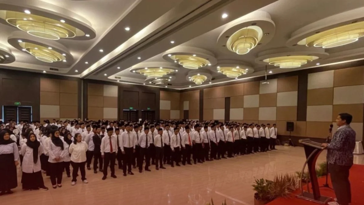 Ratusan anggota PPS di KBB resmi dilantik. Senin (27/5). Dok KPU KBB