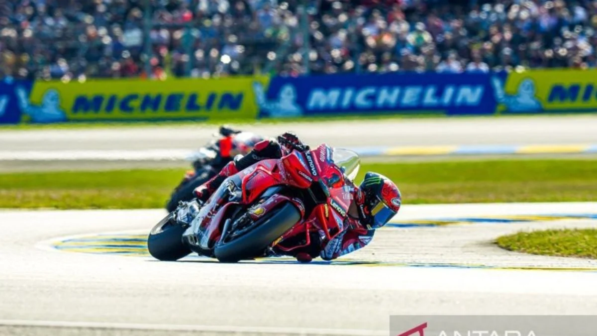 Gagal Salip Martin untuk Raih Podium Pertama,  Bagnaia Tetap Puas dengan Hasil MotoGP Prancis