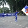 Ratusan Kontingen POLWIL I Jabar dari Kota Bogor resmi dilepas di Balai Kota Bogor, Jumat (17/5). (Yudha Prananda / Jabar Ekspres)