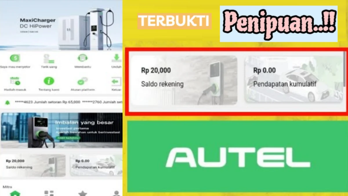 Bukti Aplikasi AUTEL Penghasil Uang Terbukti Scam Penipuan Bukti Aplikasi AUTEL Penghasil Uang Terbukti Scam Penipuan