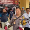 Polresta Bandung berhasul mengamankan pelaku penganiayan kepada 7 warga Cicalengka. Foto Agi Jabar Ekspres