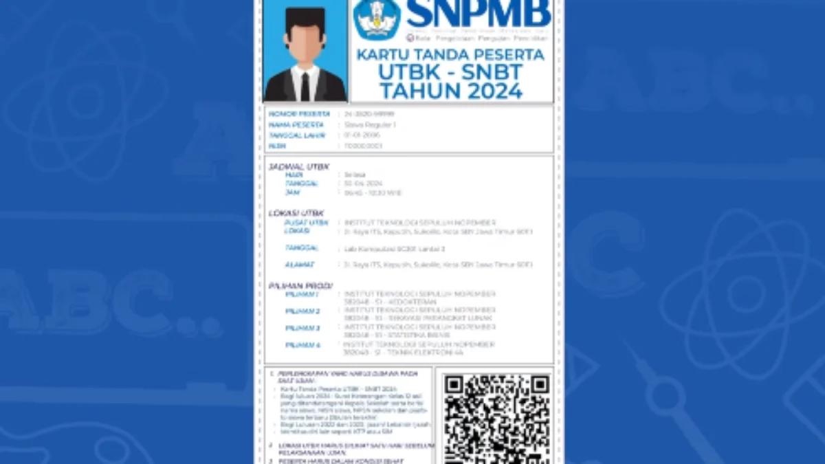 Ukuran Kertas untuk Mencetak Kartu Peserta UTBK SNBT 2024/ Instagram @_snpmbbppp