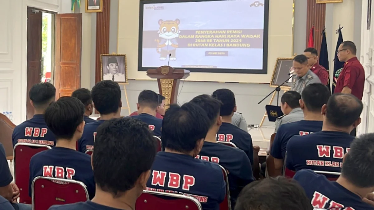 Ilustrasi penyerahan remisi Waisak kepada WBP di Jabar (ist)