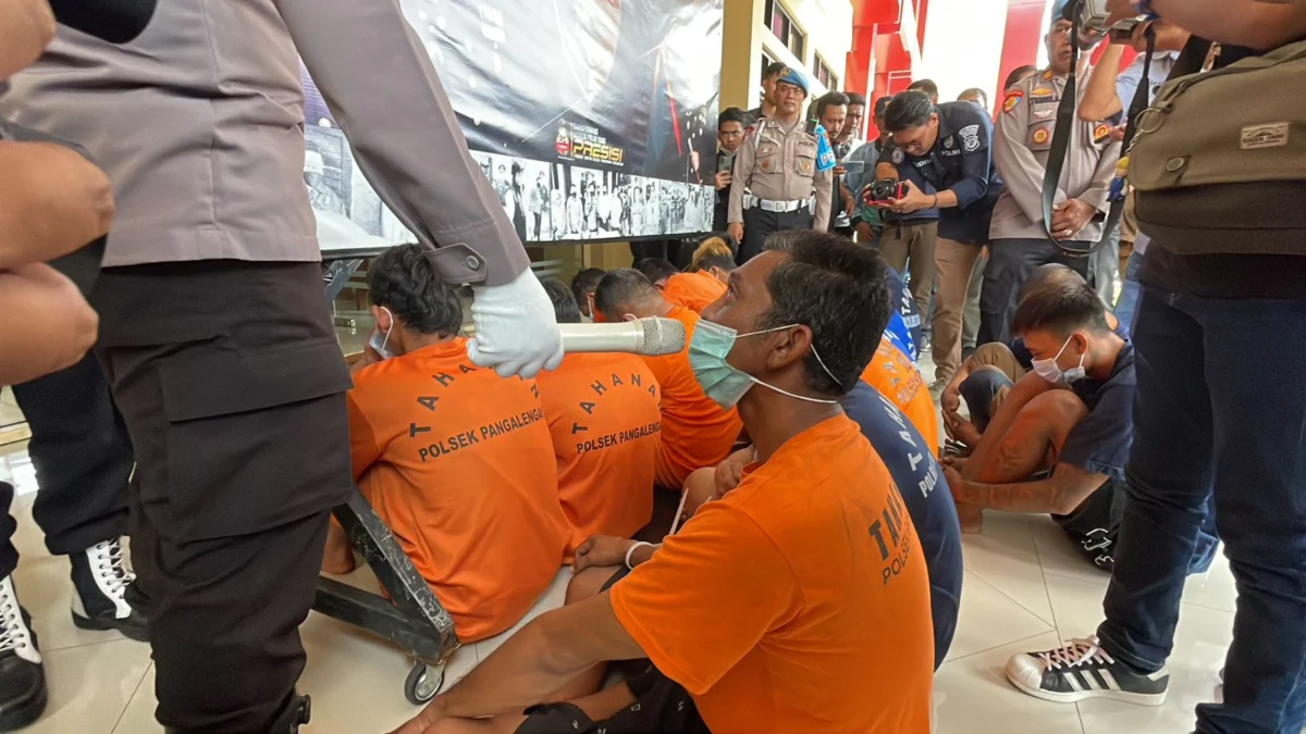 MA (42), seorang Warga Negara Asing (WNA) asal Malaysia, yang terlibat dalam pencurian sepeda motor di wilayah hukum Polresta Bandung. Foto Agi