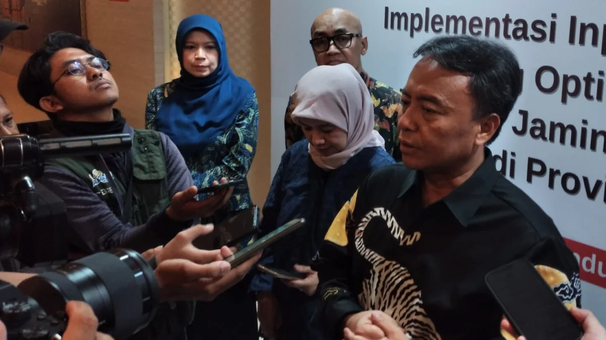 Sekda Jabar Herman Suryatman saat ditemui di Hotel Harris Ciumbuleuit, Kamis (02/05)
