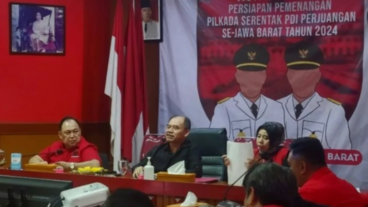 Tokoh Non Kader Ramaikan Penjaringan Calon Kepala Daerah PDIP Konsolidasi PDIP Jabar untuk Pilkada 2024. (Ist)