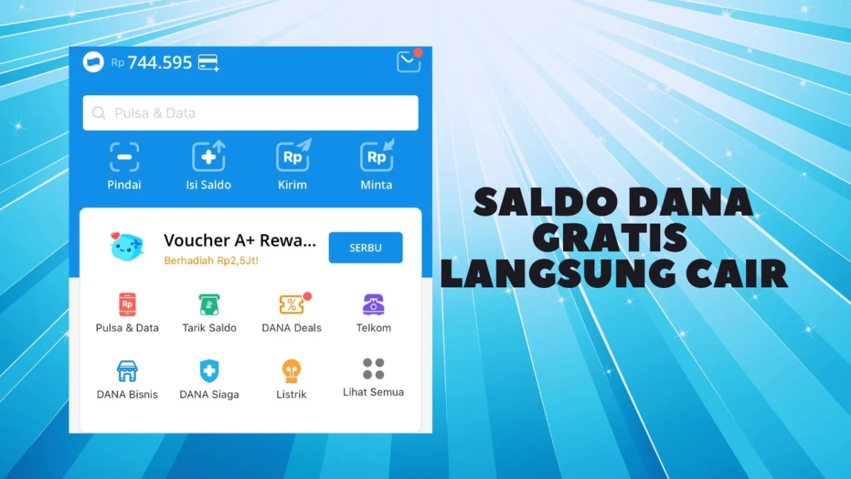 Klaim! Link DANA KAGET Hari Ini untuk Dapatkan Keuntungan Saldo Gratis Didalamnya