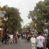 Dok. Braga Free Vechile atau bebas kendaraan di Jl. Braga resmi diterapkan oleh Pemkot Bandung. (Sandi Nugraha/Jabar Ekspres)