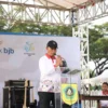 PJ Bupati Bogor Asmawa Tosepu saat memberikan sambutan. Foto : Sandika Fadilah /Jabarekspres.com