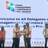 Pemprov Jabar Terima Kunjungan Delegasi CMC 2024, Beberkan Tantangan dan Masalah Kebencanaan Plt. Kepala BPBD Jawa Barat, Anne Hermadianne Adnan saat berfoto bersama dengan para delegasi CMC 2024 di Mason Pine Hotel Kota Baru Parahyangan, KBB. Kamis (30/5). Dok Jabar Ekspres