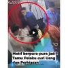 Ist. Tangkap layar unggahan video yang memperlihatkan aksi pelaku pencurian di acara syukuran pernikahan.