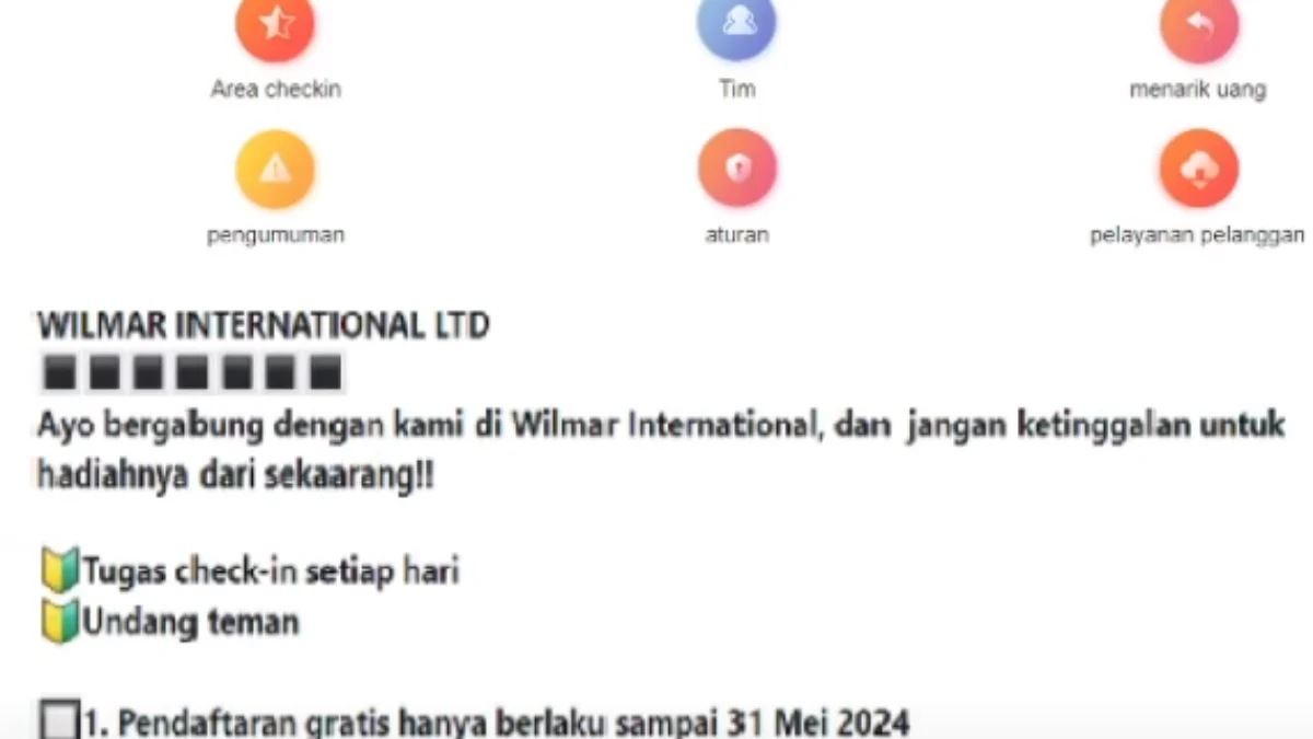 Aplikasi Wilmar Penghasil Uang Apakah Terbukti Akan Membayar atau Scam?