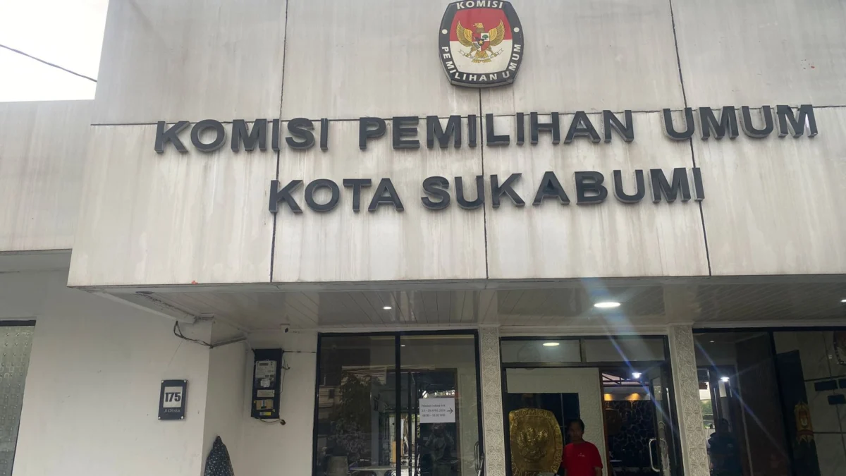 KPU Kota Sukabumi Rekrut Lagi PPK Bermasalah Tampak depan halaman kantor KPU Kota Sukabumi. Riki Achmad/Jabar Ekspres