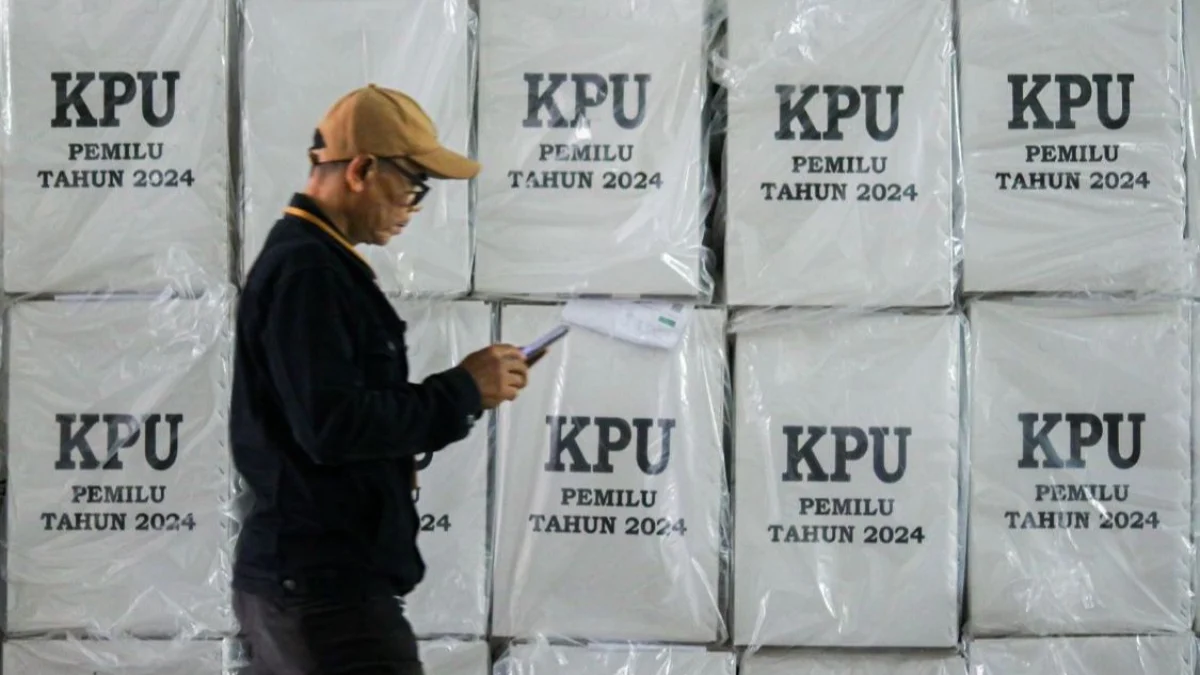 Ilustrasi gudang logistik KPU. Dok (Pandu Muslim/Jabar Ekspres)