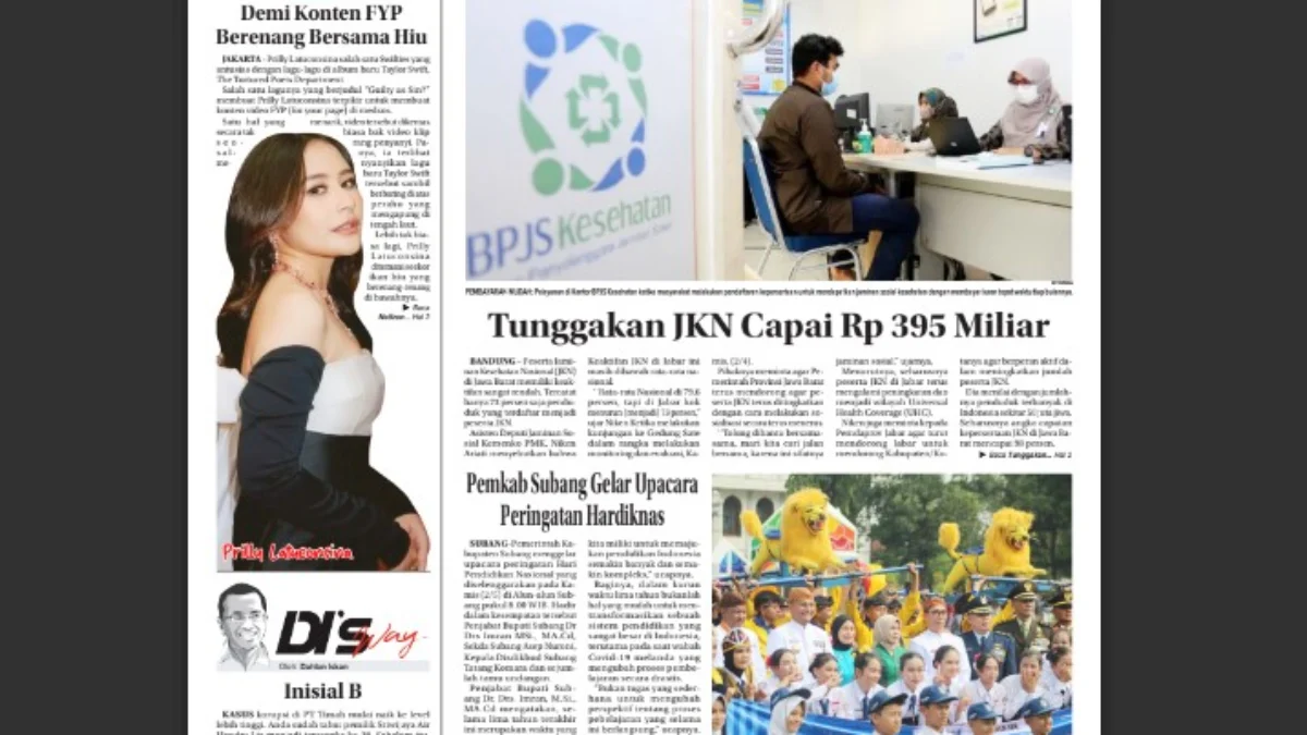 Epaper Jabar Ekspres 3 April 2024