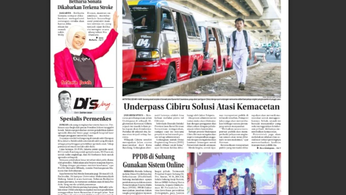 Epaper Jabar Ekspres 6 April 2024