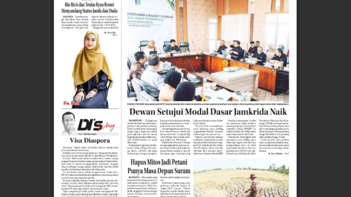 Epaper Jabar Ekspres 7 April 2024