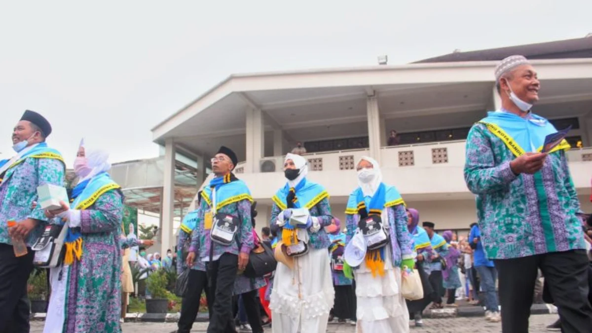 Ist. Proses pemberangkatan calon jamaah haji. Dok Jabar Ekspres.