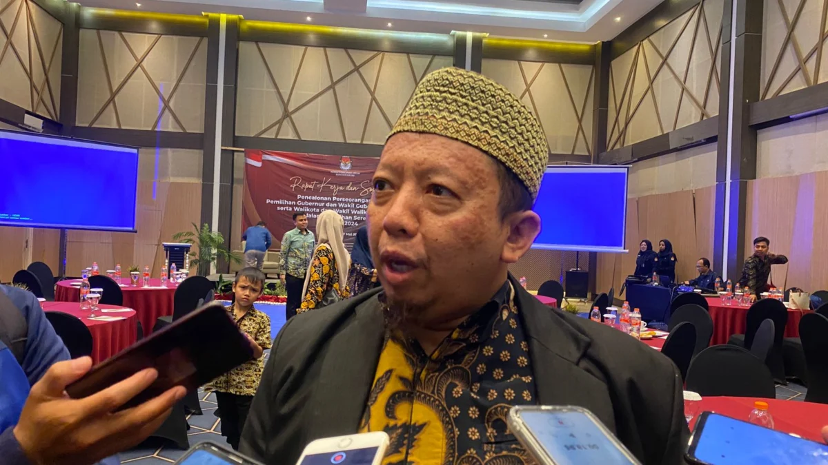 Pengamat Politik, Mulyawan Syafwandy Nugraha saat ditemui awak media selepas acara KPU. Riki Achmad/Jabar Ekspres