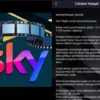 Pengumuman dari Aplikasi Penghasil uang SKY tentang penarikan Pajak.