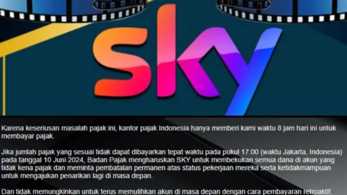 Ancaman Aplikasi SKY Pada Anggotanya yang Tak Bayar Pajak Aplikasi SKY yang mengancam anggotanya jika tidak membayar Pajak.