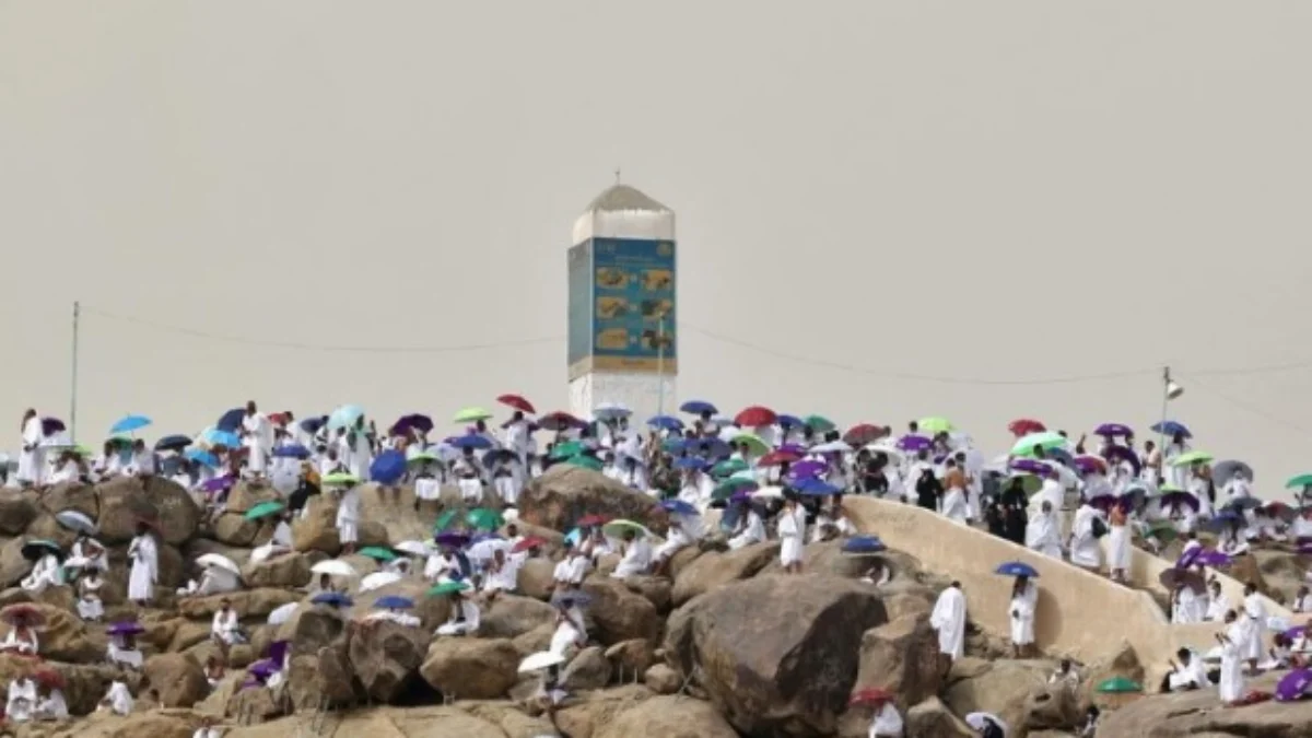 ILUSTRASI puasa Arafah yang dilakukan bersamaan saat jamaah haji berada di Arafah.