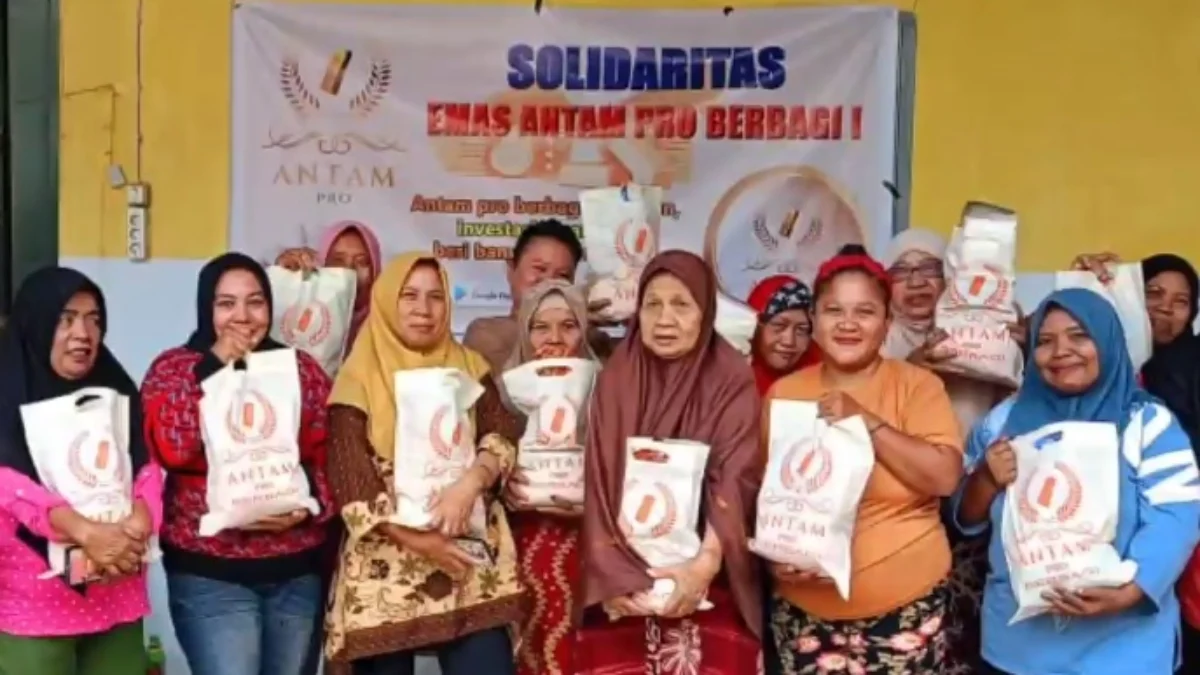 Aplikasi ANTAM PRo yang mulai bagi-bagi sembako untuk masyarakat.