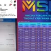 Tangkapan layar bukti rekening bank member MSL yang diretas.