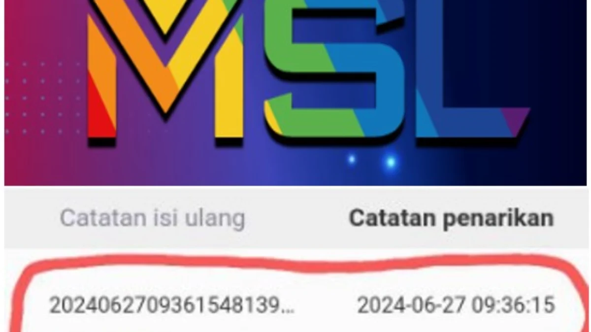 Notifikasi akun member MSL APP yang melakukan pembayaran aktivasi akun.