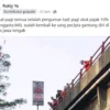 Postingan salah satu akun di Facebook terkait aksi bundir yang diduga korban MSL