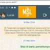Salah satu bukti Chat admin MSL yang sudah tidak aktif lagi.