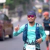 Salah satu peserta Jabar Ultra Trail Run 2024 Dalam Rangkaian CIREMAI FEST 2024.