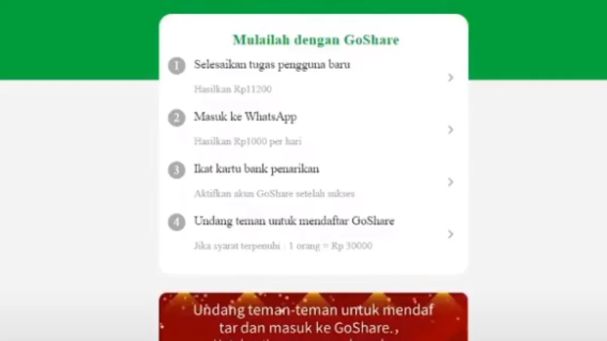 Apakah Aplikasi Go Share Itu Penipuan? Cek faktanya