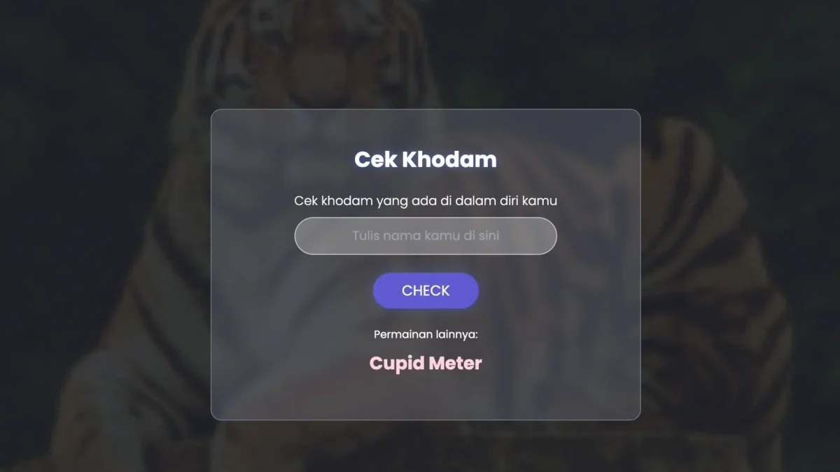 Tulis Namamu! Cek Khodam Online Game Viral Gratis, Ketahui Khodam Kamu