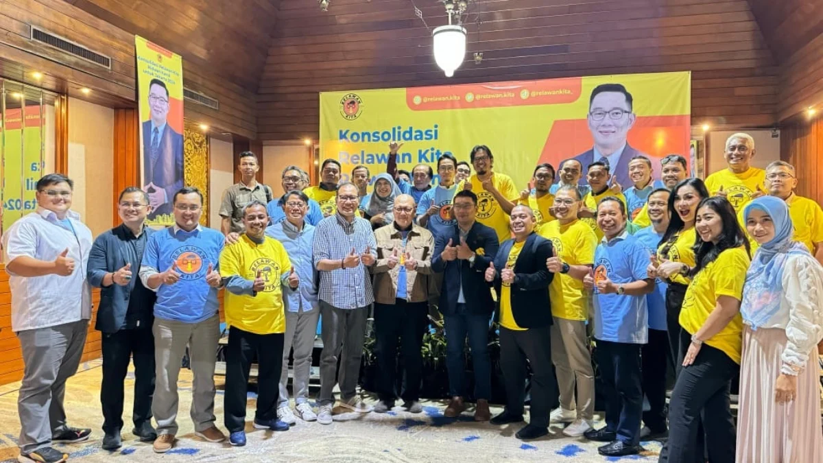 Sinyal Kuat Ridwan Kamil Tinggalkan Jabar demi Jakarta! Ridwan Kamil dalam acara konsolidasi kelompok relawan pendukungnya yang menamakan diri “Relawan Kita” yang digelar di Jakarta, Sabtu 22 Juni 2024.