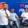 Sendi Fardiansyah Beberkan Solusi Atasi Masalah Kemacetan hingga Parkir Liar di Kota Bogor Bacawalkot Bogor, Sendi Fardiansyah saat menjelaskan gagasannya di acara Public Hearing PWI Kota Bogor. (Yudha Prananda / Jabar Ekspres)