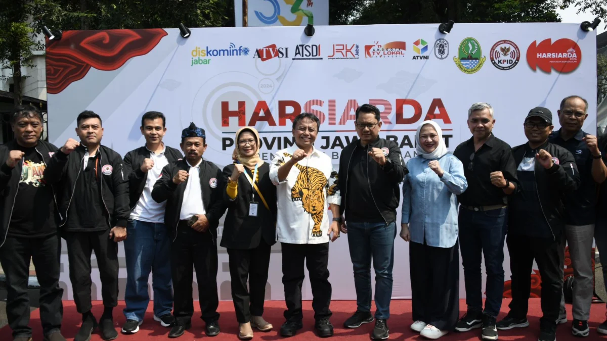 Sekda Herman saat menghadiri acara Broadcasting Expo yang merupakan rangkaian Hari Penyiaran Daerah (Harsiarda) Tingkat Provinsi Jabar/Dok. Humas Jabar