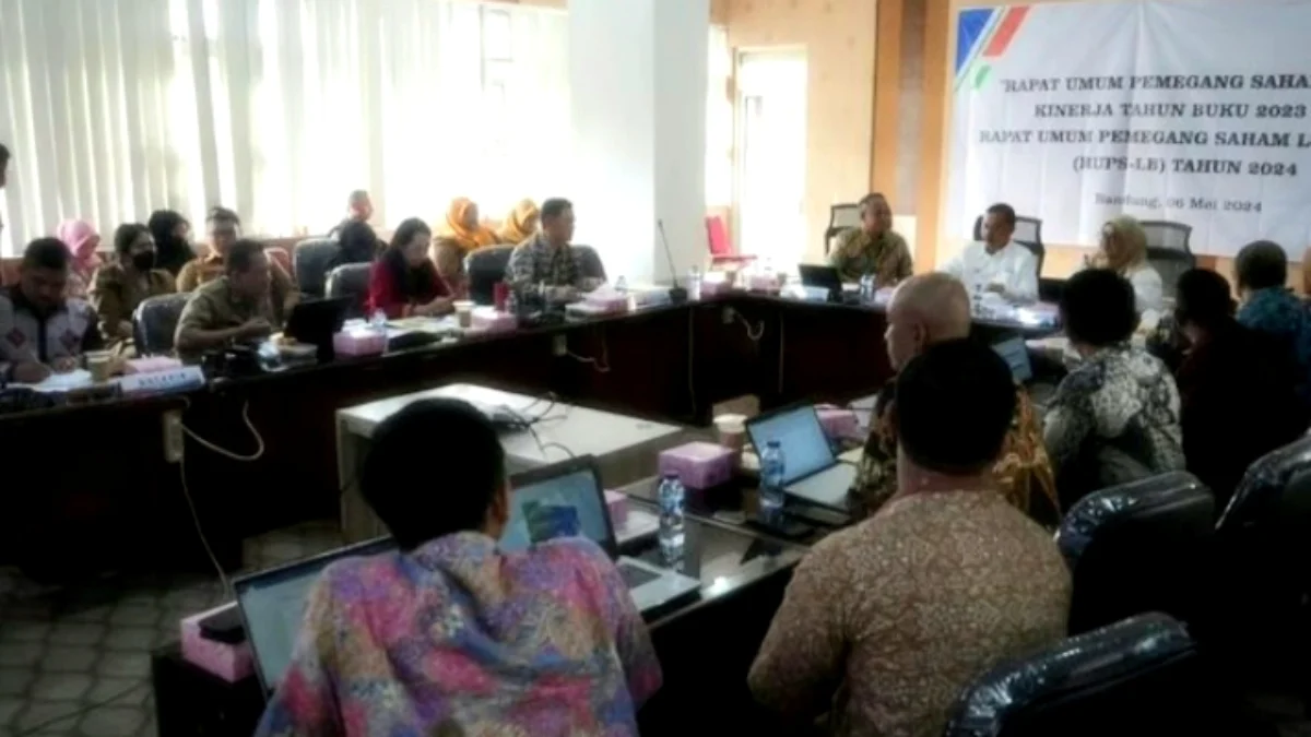 RUPS BPR Intan Jabar di Kantor Biro BIA Jabar beberapa waktu lalu.(ist)