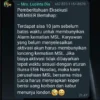 Pemberitahuan eksekusi yang dirilis aplikasi MSL