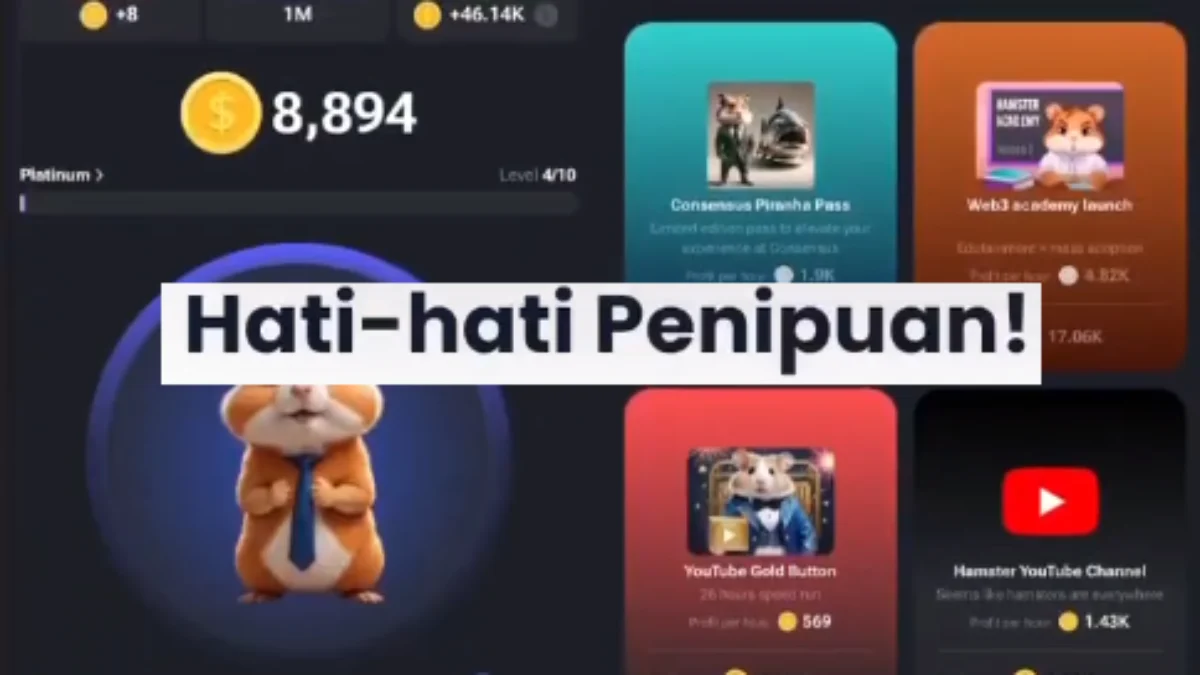 Benarkah Aplikasi Hamster Kombat Penghasil Uang atau Scam Penipuan?
