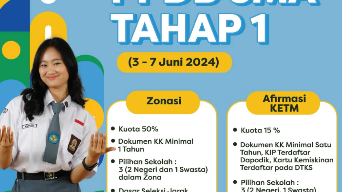 PPDB Tahap 1 di Jabar 2024/ Instagram @disdikjabar