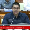 Menpora Dito Ariotedjo saat membahas proses naturalisasi pesepak bola Calvin Verdonk dan Jens Raven dalam rapat dengan Komisi III DPR RI, Jakarta, Senin (3/6/2024). / Tangkapan Layar