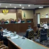 Sidang pemeriksaan saksi dugaan korupsi di Kementan dengan terdakwa mantan Menteri Pertanian Syahrul Yasin Limpo (SYL) di Pengadilan Tipikor, Jakarta, Senin (3/6). Foto/ANTARA