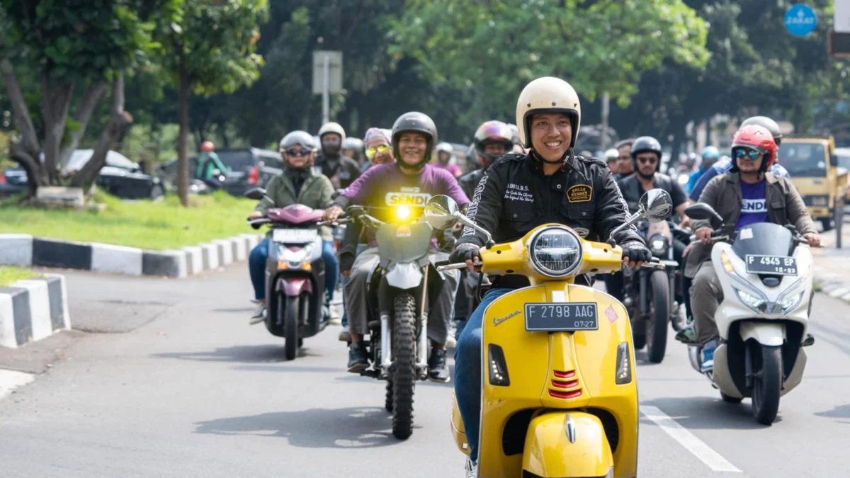 Bacawalkot Bogor, Sendi Fardiasnyah saat mengikuti Sunmori bersama komunitas pemuda Milenial Bogor Bergerak. (Yudha Prananda / Jabar Ekspres)