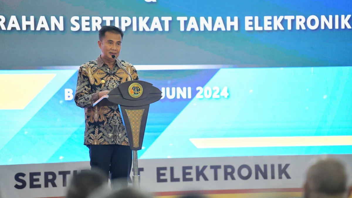 Bey Machmudin Sambut Baik Implementasi Sertipikat Tanah Elektronik